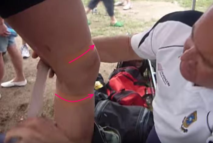 How To Strap a Knee 1