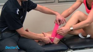  Kinesiology Tape an Ankle Sprain